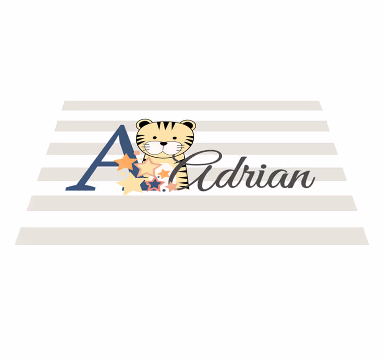 Set de table enfant illustration de tigre mignon - TenStickers