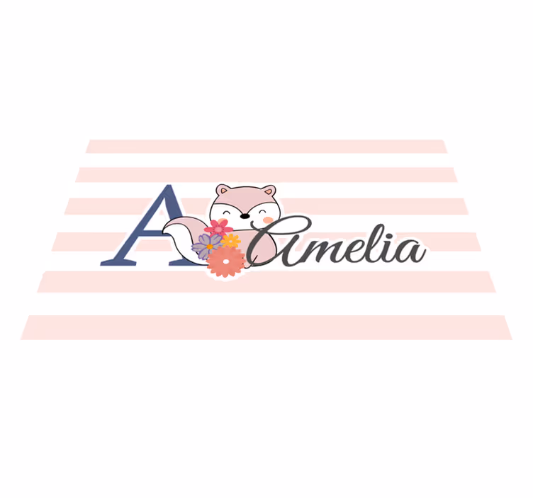 Set de table design enfant Écureuil mignon - TenStickers