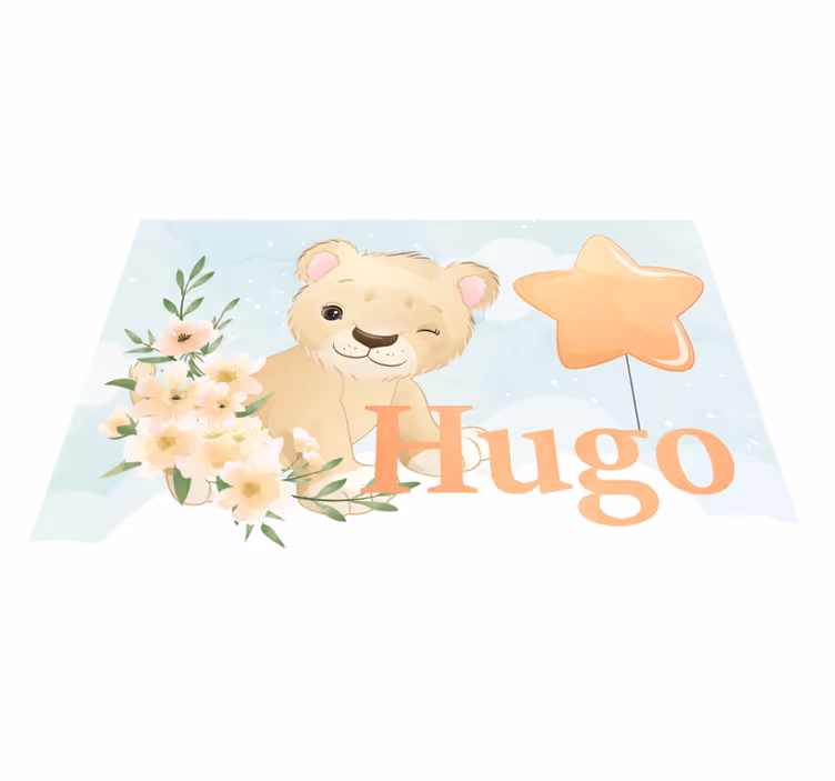 Set de table enfant lion joyeux - TenStickers