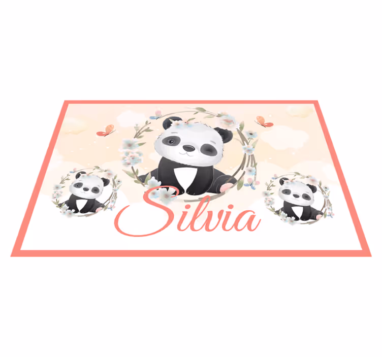 Set de table enfant arrangement de pandas charmants - TenStickers