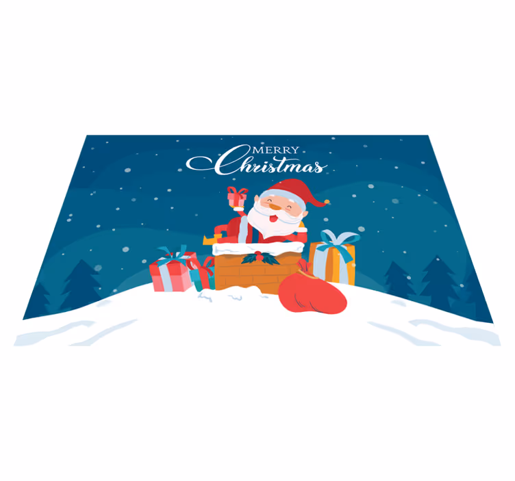 Set de table noël cadeaux du père noël - TenStickers