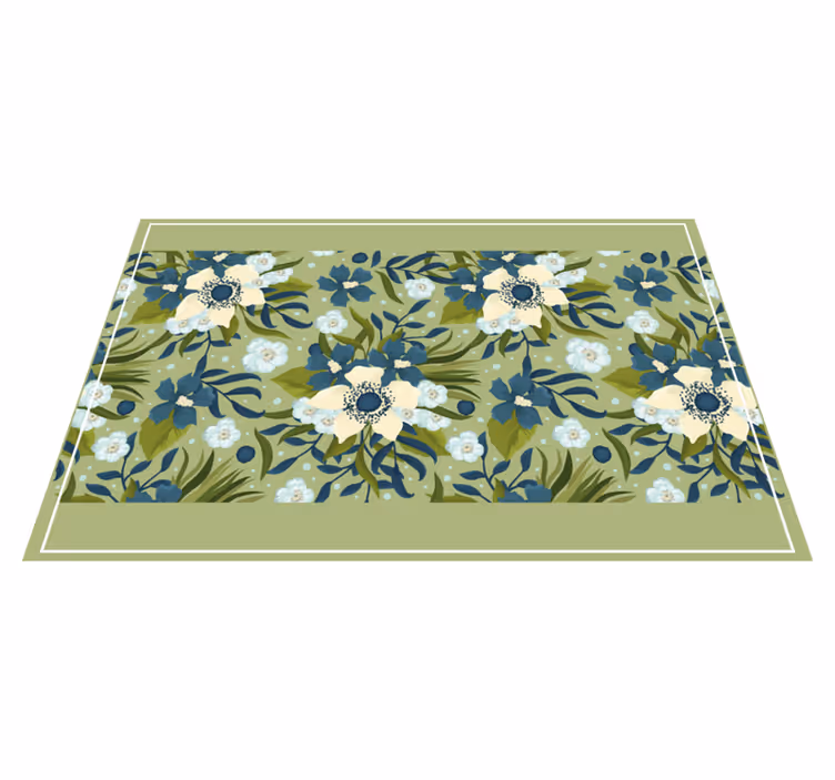 Set de table arrière-plan à motif floral - TenStickers