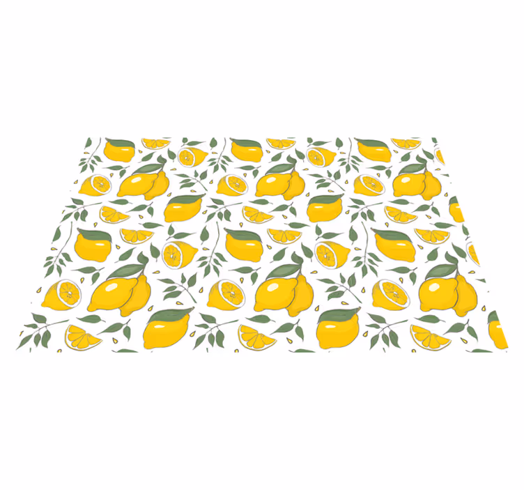 Set de table original motif citron Énergique - TenStickers