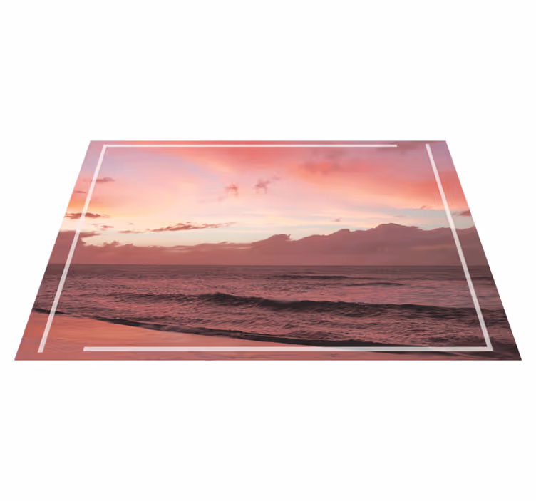 Set de table moderne crépuscule côtier serein - TenStickers