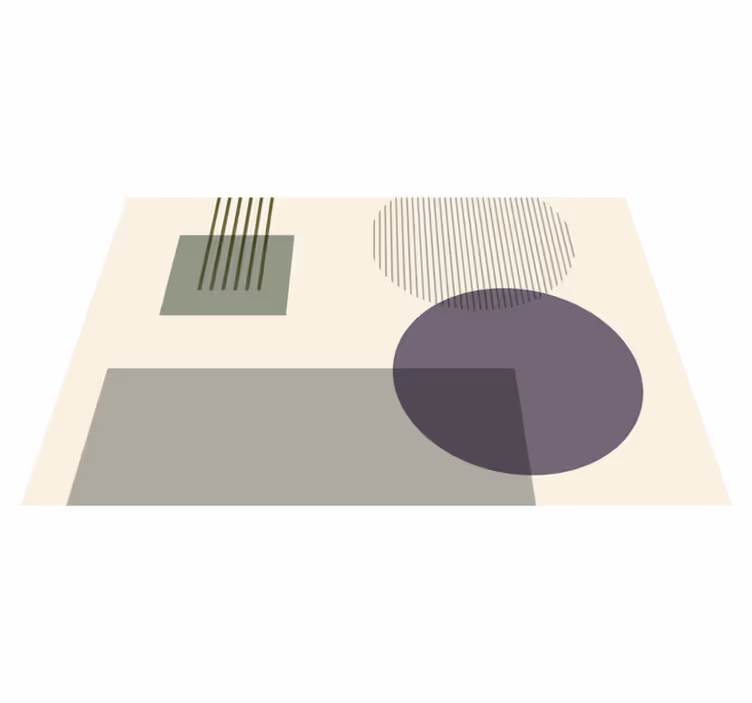 Set de table moderne motif formes géométriques - TenStickers