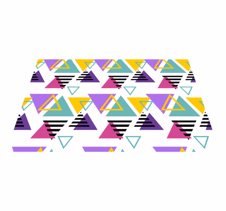 Set de table original Couleurs vives sticker des années 80 - TenStickers
