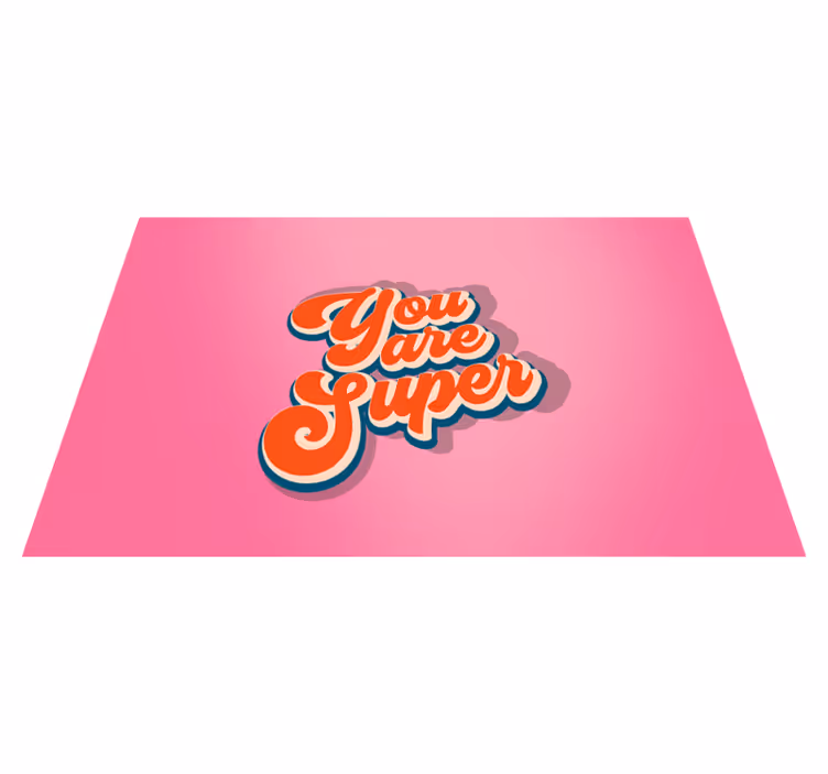 Set de table citation affirmation positive - TenStickers