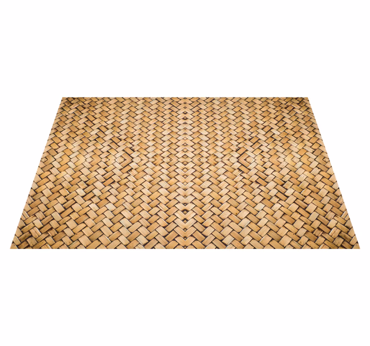 Set de table design bois Effet bambou tissé - TenStickers