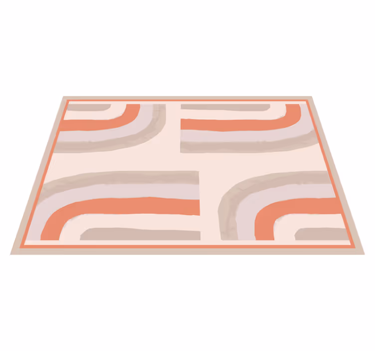 Set de table moderne motifs colorés et courbés - TenStickers