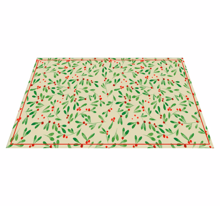 Set de table noël motif de feuille festif - TenStickers