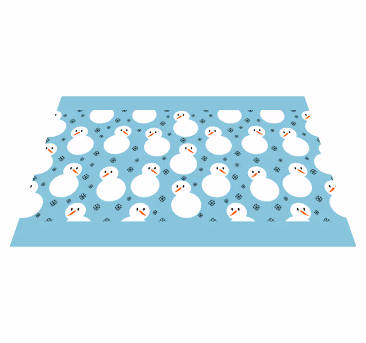 Set de table noël motif hiver bonhomme de neige - TenStickers