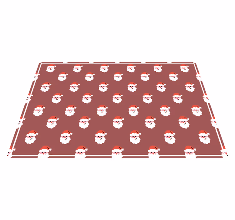 Set de table noël motif visage de santa - TenStickers
