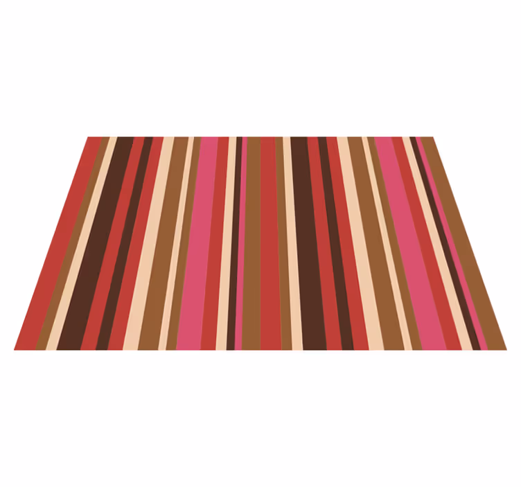 Set de table rectangulaire sticker rayé bohème - TenStickers