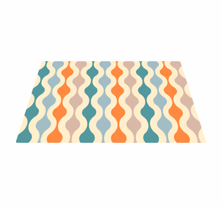 Set de table moderne motif de couleur ondulé - TenStickers
