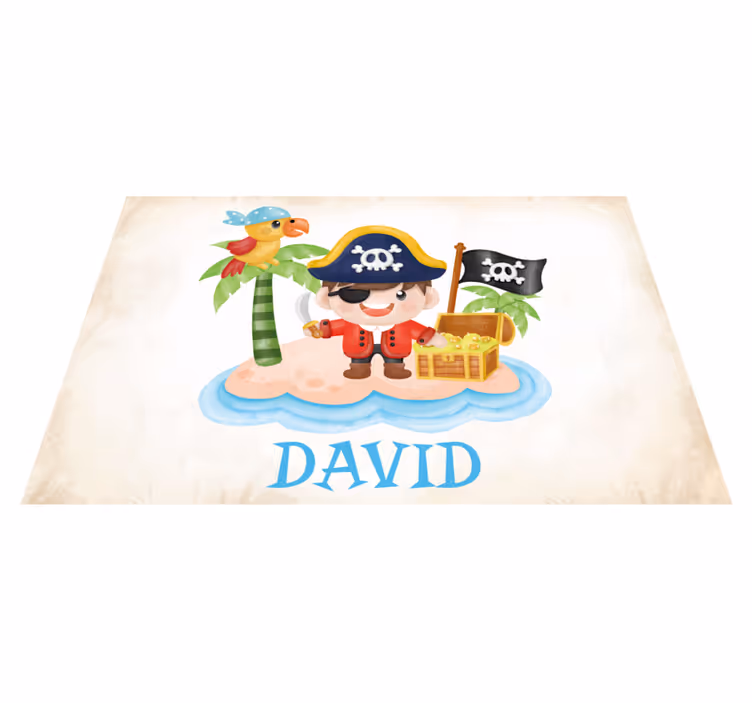 Set de table design nom pirate de dessin animé - TenStickers