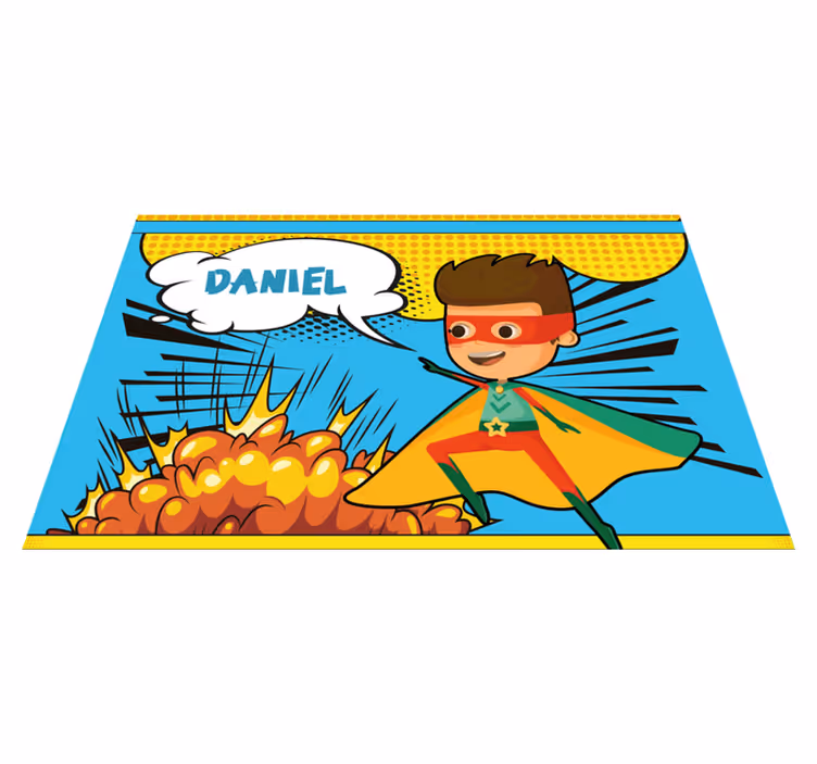 Set de table design nom comic super héros - TenStickers