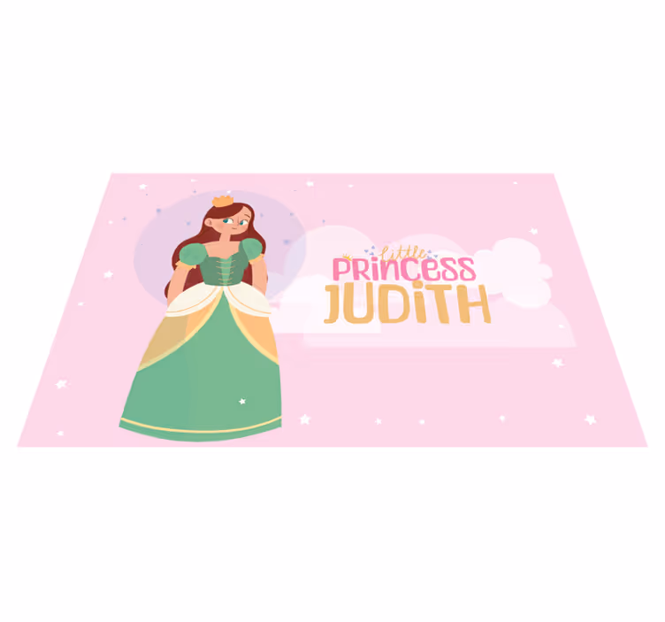 Set de table design nom petite princesse, tu es si belle, si mign - TenStickers