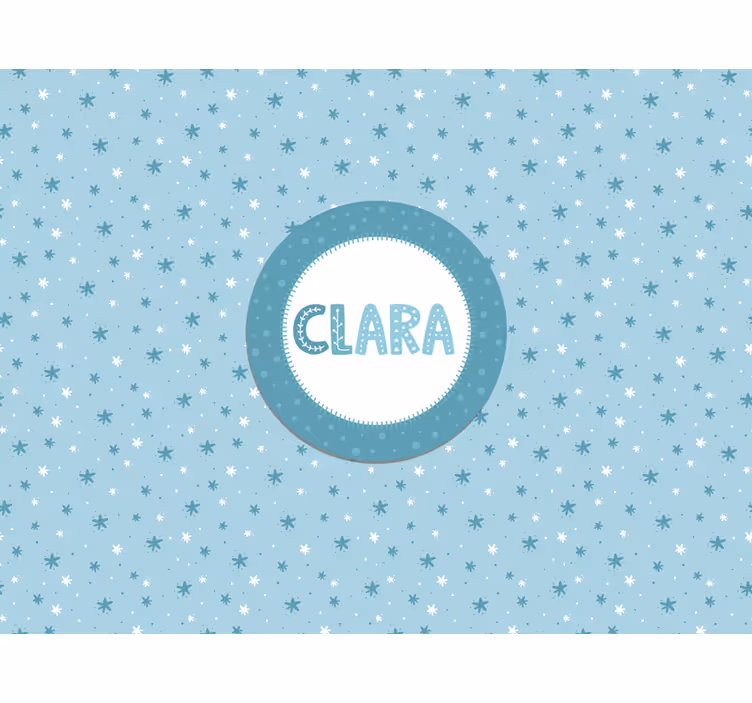Tapisserie pour chambre bébé motif d'étoiles - TenStickers