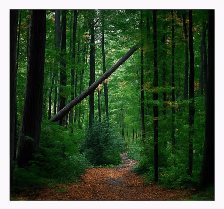 Tapisserie jungle conception de forêt verte - TenStickers