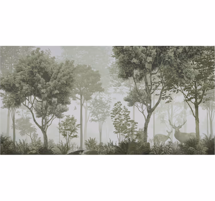 Tapisserie forêt Évasion nature tranquille - TenStickers