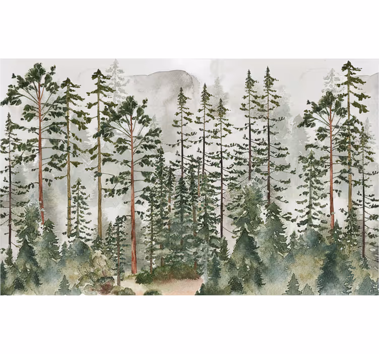 Tapisserie forêt chambre d'enfant - TenStickers