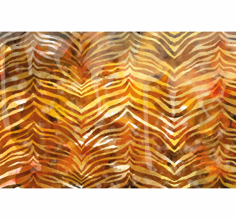 Tapisserie africaine zebra textura aquarelle - TenStickers