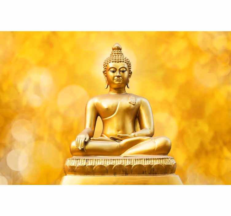 Tapisserie bouddha triptyque buda - TenStickers