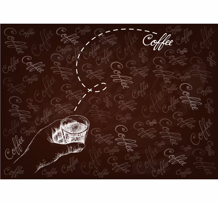 Tapisserie cuisine tasse de café - TenStickers