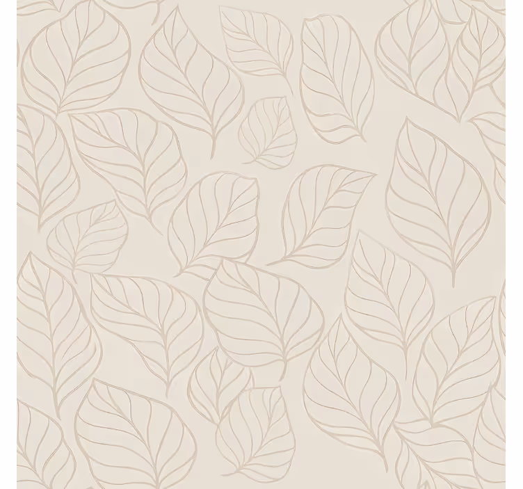 Tapisserie beige motif beige et blanc - TenStickers