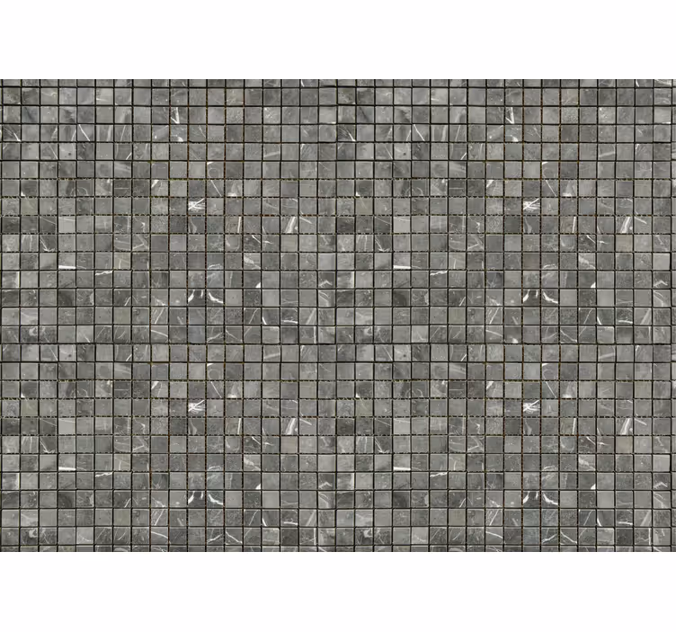 Tapisserie gris carreaux noirs - TenStickers
