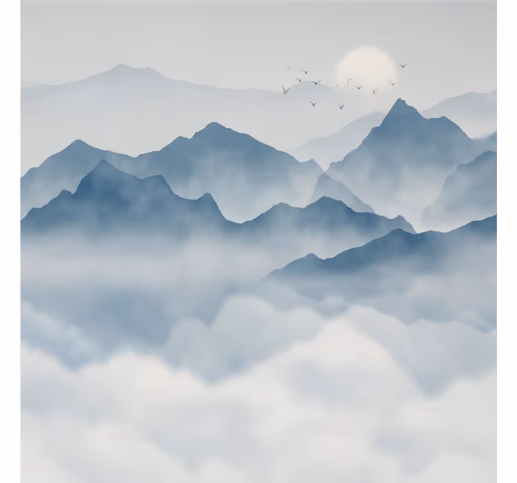 Tapisserie montagne nature - TenStickers