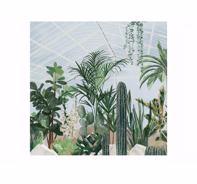 Tapisserie nature jardin botanique immense - TenStickers