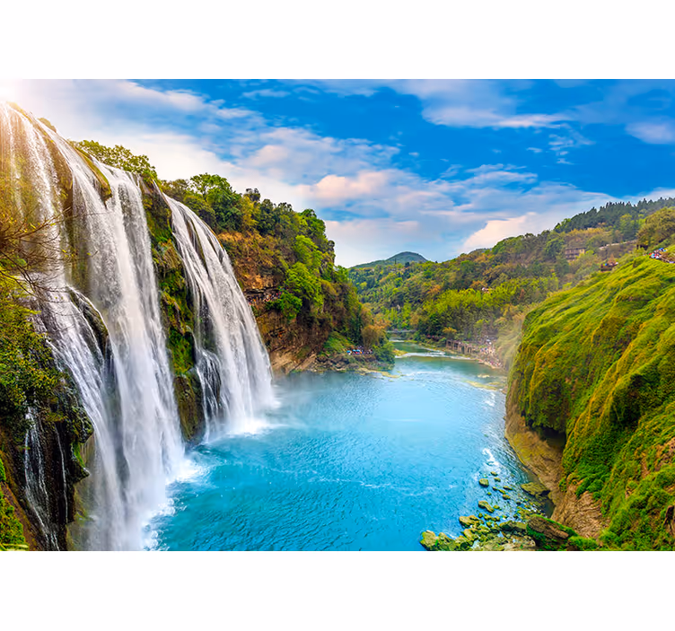 Tapisserie cascade majestueuse cascade - TenStickers