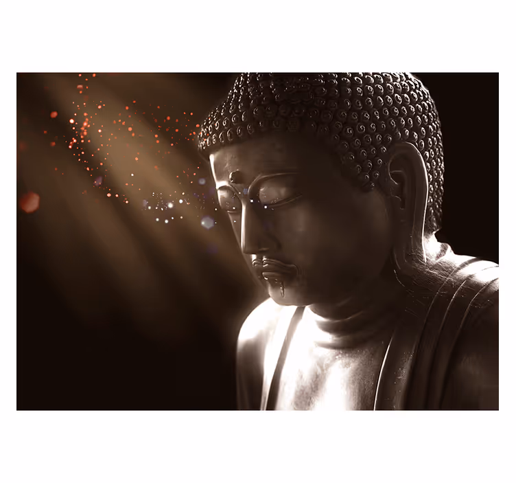 Papier peint zen Feu de la méditation - TenStickers