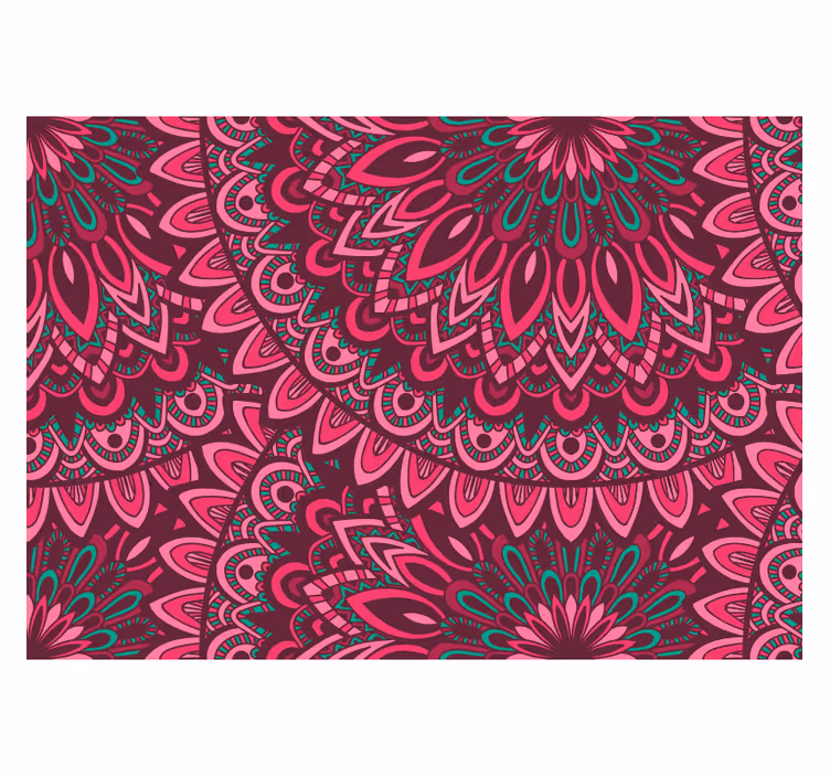 Papier peint zen expression rose - TenStickers