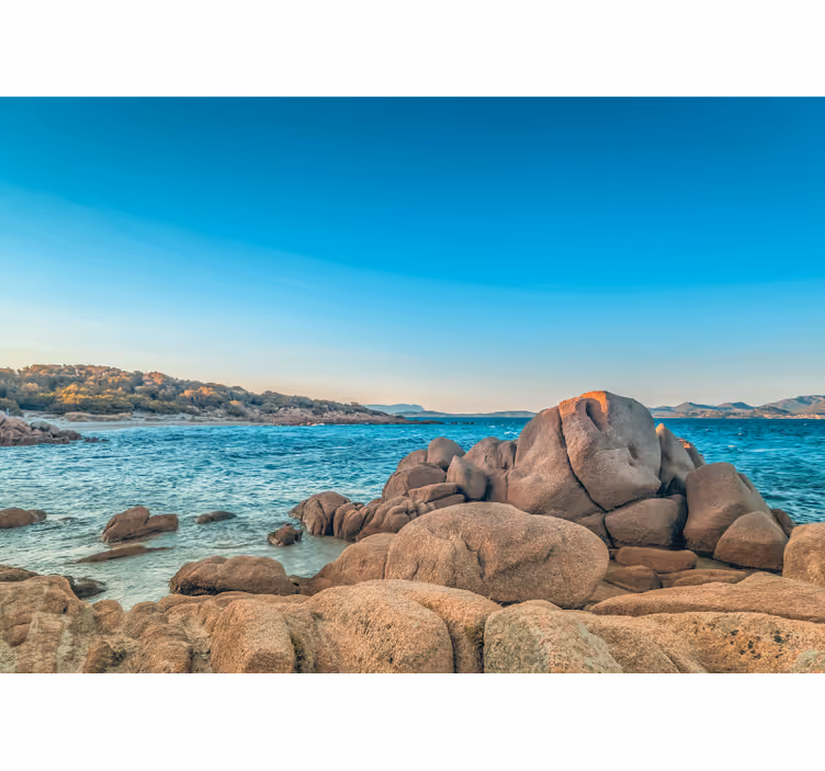 Tapisserie mer sérénité des côtes rocheuses - TenStickers