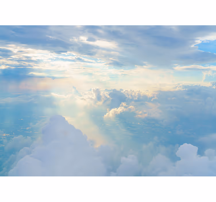 Papier peint mural ciel Paradis brillant - TenStickers