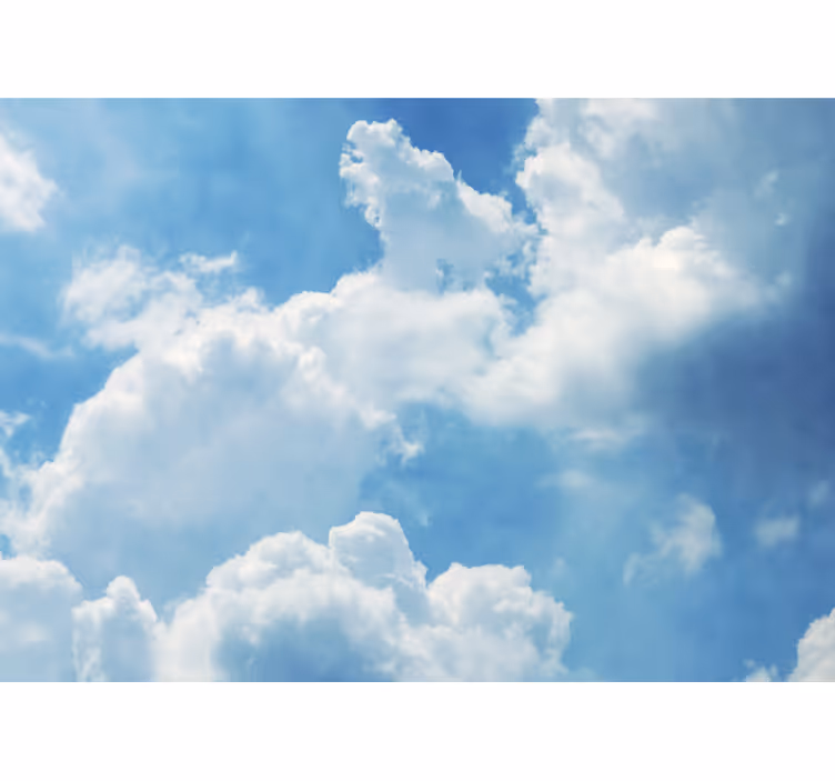 Tapisserie ciel nuages cumulus paradis - TenStickers