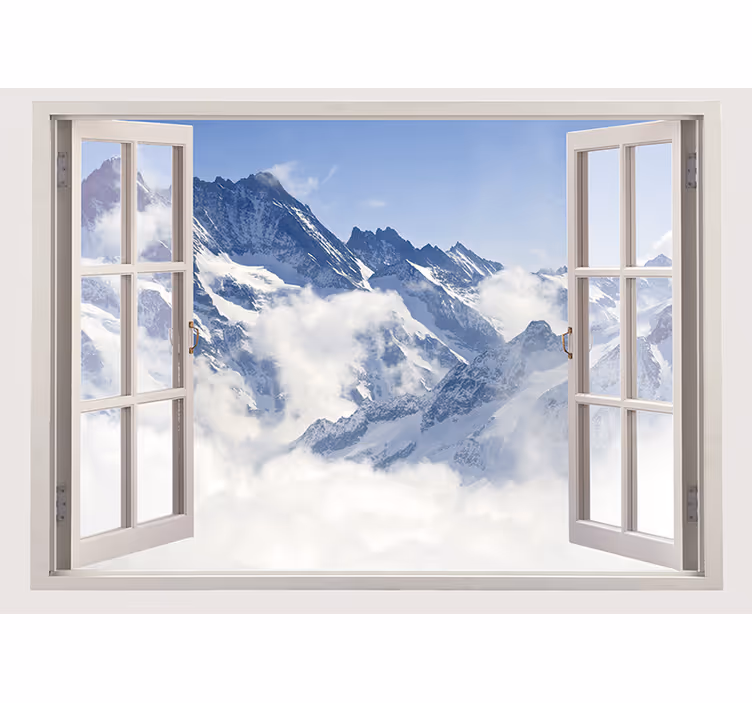 Tapisserie montagne paysage de montagne époustouflant - TenStickers