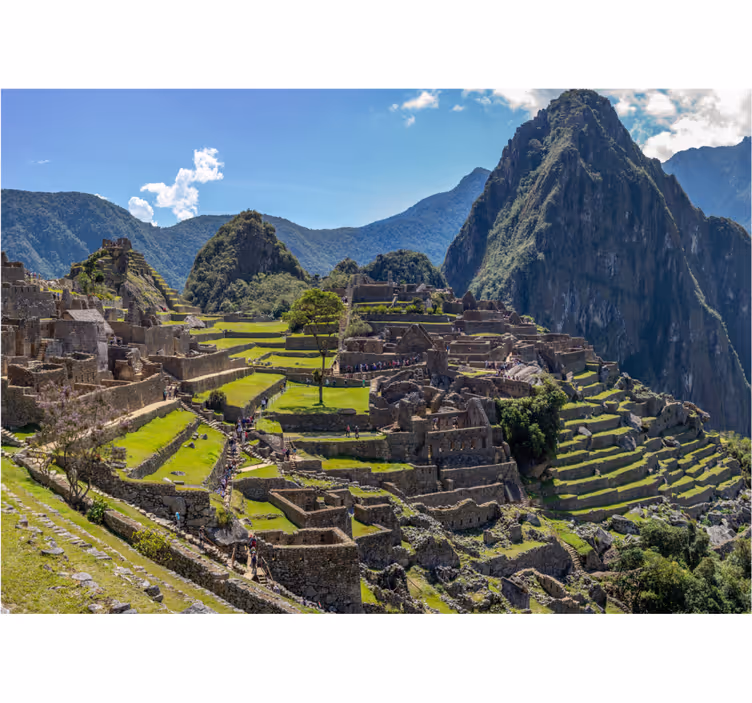 Tapisserie villes et pays machu picchu patrimoine - TenStickers