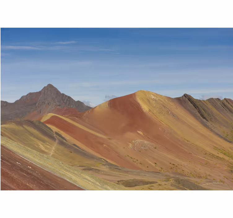 Tapisserie montagne majesté des sommets andins - TenStickers