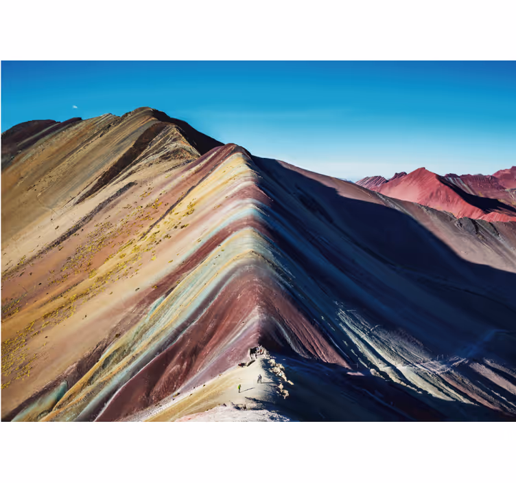 Tapisserie montagne chaîne de montagnes vibrantes - TenStickers