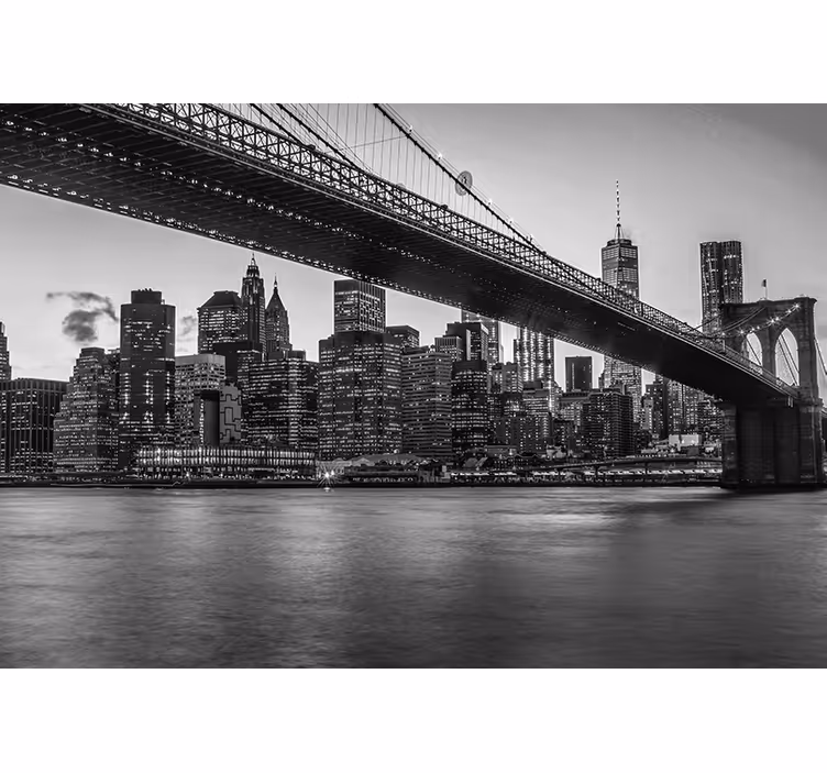 Tapisserie new york paysage urbain de brooklyn - TenStickers