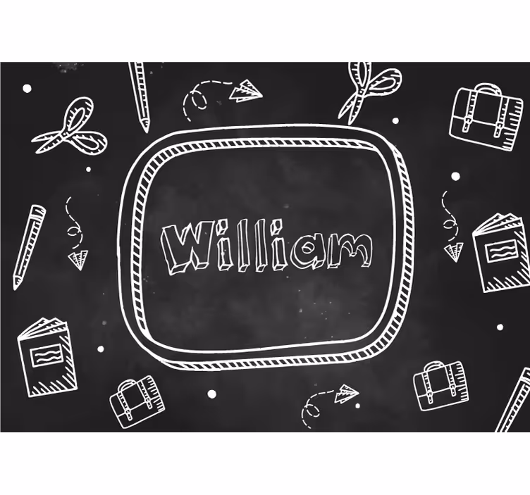 Papier peint chambre Tableau noir personnalisable - TenStickers