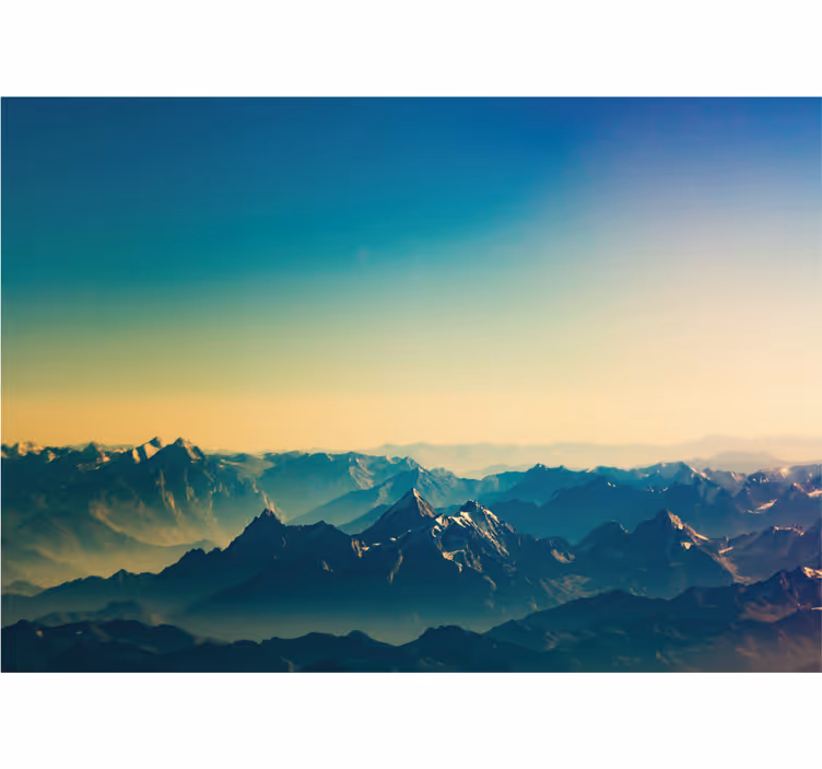 Tapisserie montagne paysage de grande montagne - TenStickers