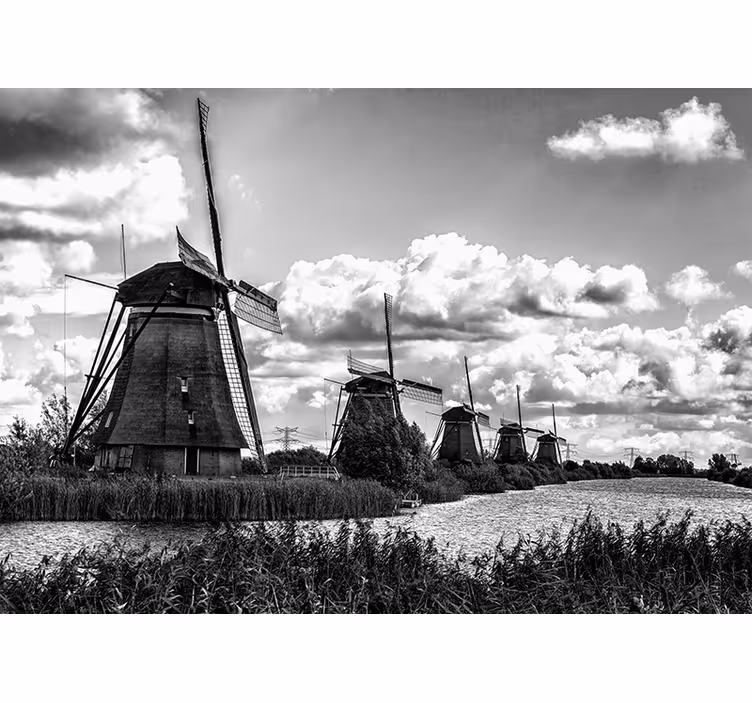 Papier peint mural villes Paysages hollandais - TenStickers