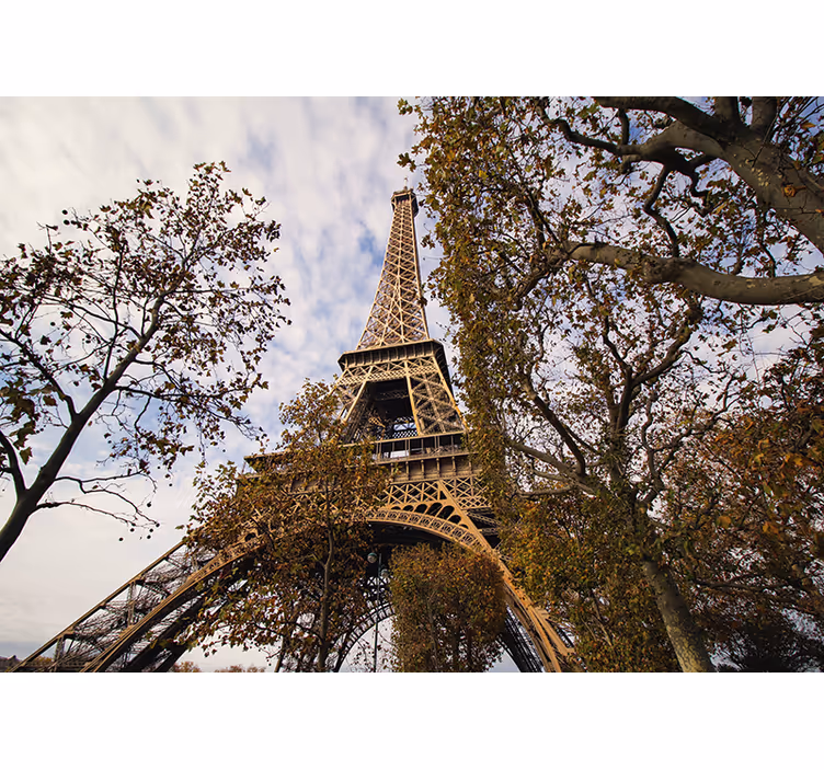 Tapisserie paris perspective scénique de la tour eiffel - TenStickers