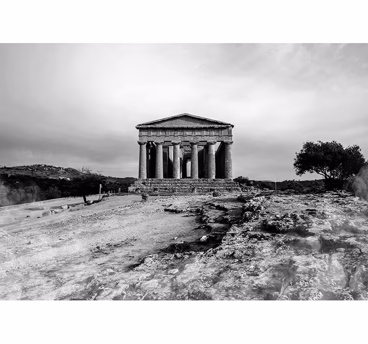 Papier peint villes Vallée des temples sicile - TenStickers