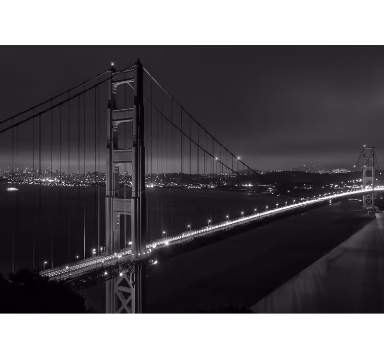 Tapisserie villes et pays connexion golden gate - TenStickers