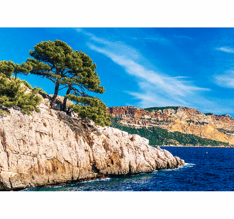 Papier peint bureau Calanques de marseille - TenStickers